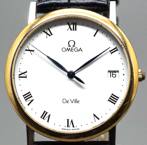 Vintage Omega De Ville 196.2432 Cal.1432 Quartz Herrenuhr 32mm Roman White - Bild 3 von 14