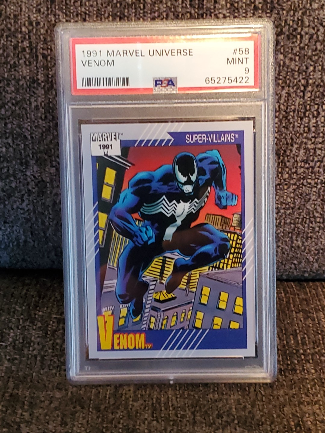 1991 MARVEL UNIVERSE #58 VENOM PSA 9