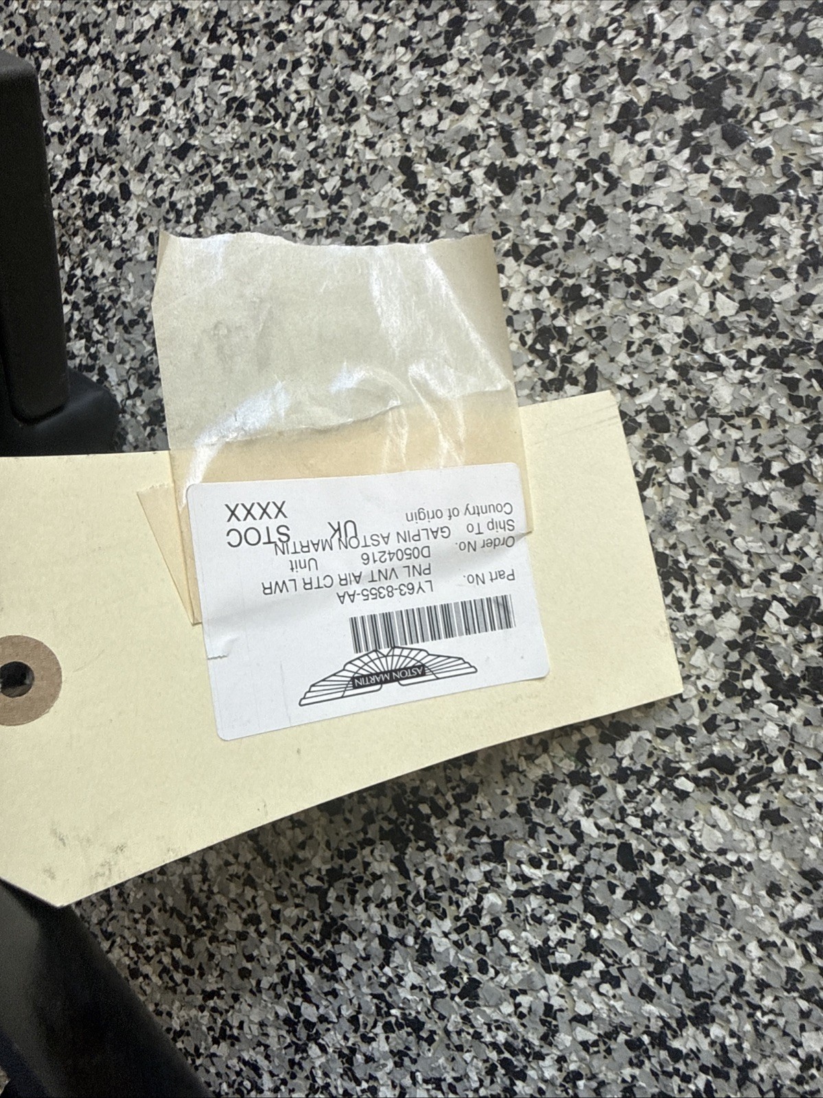 OEM Aston Martin Vantage Lower Air Control Panel LY63-8355-AA Genuine New
