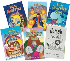 Fun Express Bible Activity Pads (12 Books of 48 Pages Each) Sunday School... 