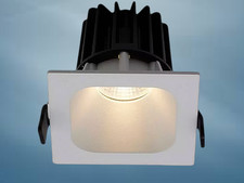 Ansell Unity 150 Square LED Downlight Cool White 40.5W White