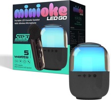SWAY Minioke LED Go Mini-Karaoke 5 Watt Portable Multi Ambient LED Music Speaker