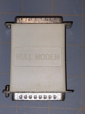 Tandy Null Modem Gender Changer Adapter M/F Vintage Serial Connect