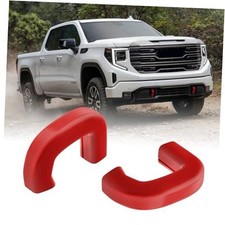 Tow Hook Covers Fit for GMC Sierra 1500 2019-2026 Vertical Tow Hooks, Hitch Red