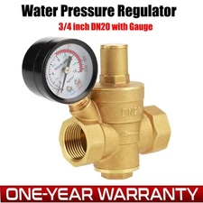 DN20 3/4 inch Brass Water Pressure Regulator Adjustable Pressure Reducing Valve
