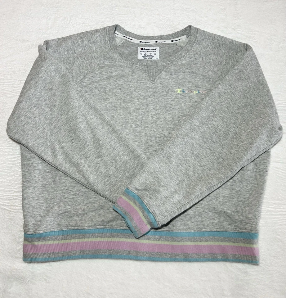 Sudadera para mujer Champion Campus French Terry cuello redondo, talla XL Foto 2 de 4