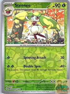 Steenee 009/182 Reverse Holo Uncommon Paradox Rift