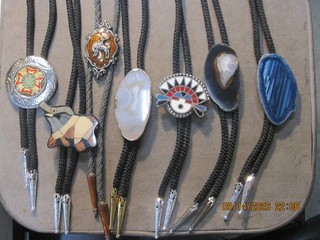Lot Of 7 Vintage Bolo Ties COWBOY theme