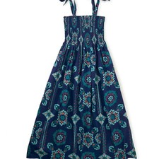 Tea Collection Adult Shoulder Tie Smoked Dress