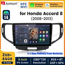 2+64GB Android 14 Carplay For Honda Accord 8 Spirior 2008-13 Car Radio GPS Navi
