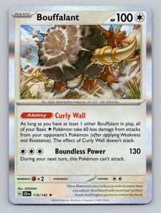 Bouffalant 119/142 Stellar Crown Holo Rare