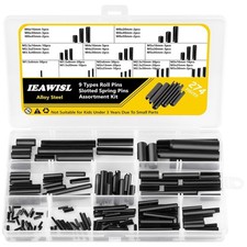 274 Pcs Metric Roll Pin Set 65Mn Steel Slotted Spring Pins M1.5-M8 with Box