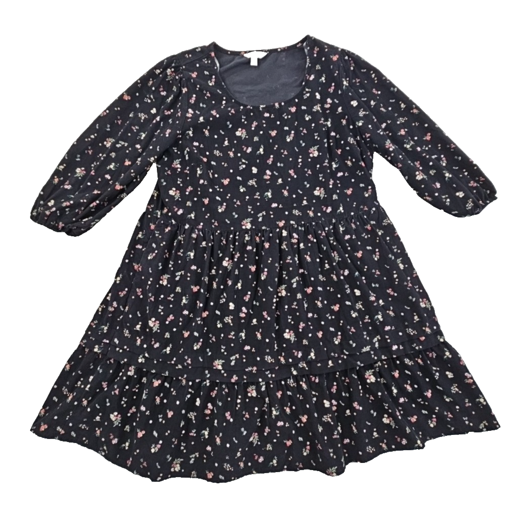 time and tru black dress Time & Tru Black + White Gingham v-Neck Mini Ruffle Dress Small – Southern  Roots Boutique main image 1