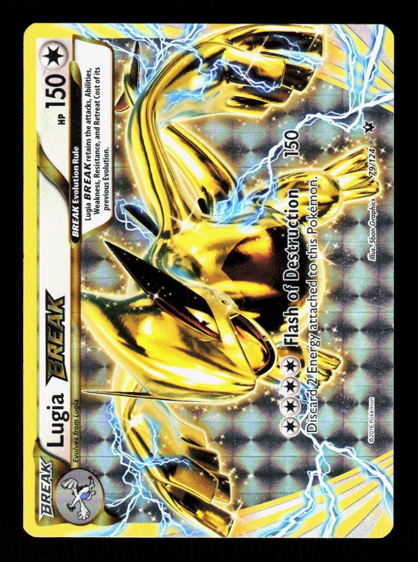 Lugia BREAK 79/124 BREAK Rare Fates Collide Pokemon Holo LP