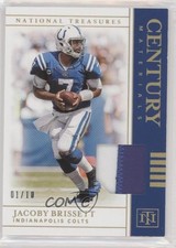 2019 National Treasures Century Materials Holo Gold 1/10 Jacoby Brissett 0o0