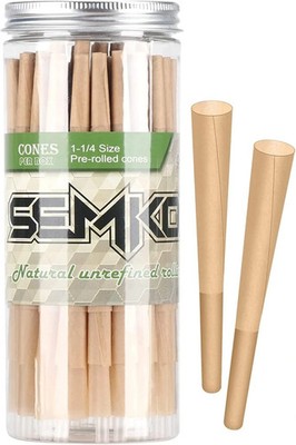 1-1/4 Rolling Papers Pre Rolled Cones | 72 Pack | Natural 72 pcs 