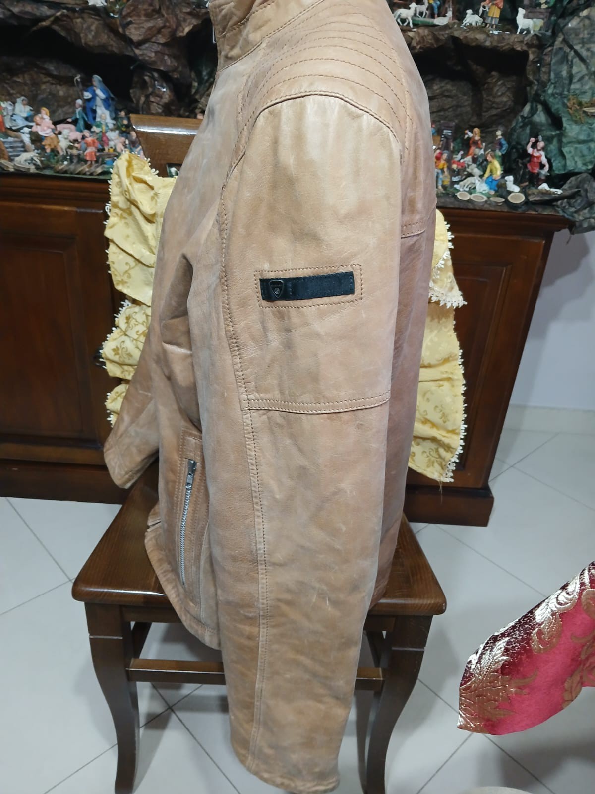 STRELLSON leather jacket jacket for men brown siz… - image 3