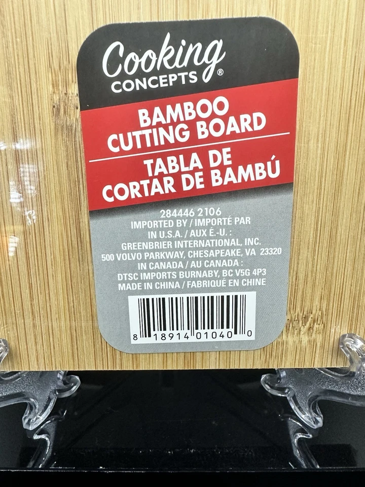 2 Pack of Bamboo Cutting Boards Sushi Tray Charcuterie 8.5" x 6" - Image 4 of 4