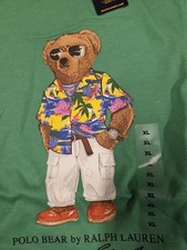 Polo Ralph Lauren Men's Classic Fit S/S Tropical POLO Bear T shirt size XL NWT