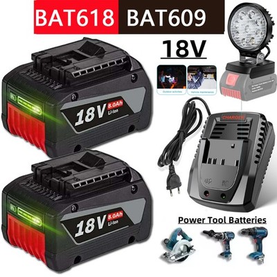 12AH Akku für Bosch 18V Professional GBA GSR GSB BAT618 BAT609 / Arbeitslicht DE