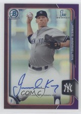 2015 Bowman Draft Chrome Pick Purple Refractor 59/250 James Kaprielian Auto 5qi