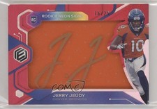 2020 Panini Elements Rookie Neon Material Signs 16/25 Jerry Jeudy Auto 6fs