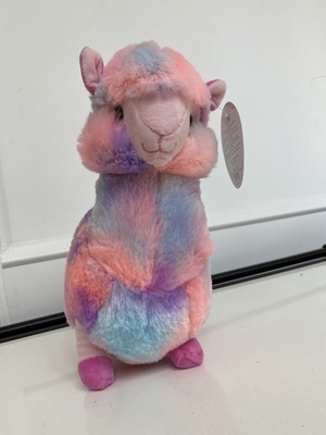 tie dye alpaca stuffed animal