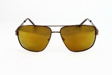 Champion CU5131-03 Men's Polarized Pilot Sunglasses Matte Brown 62mm NWT
