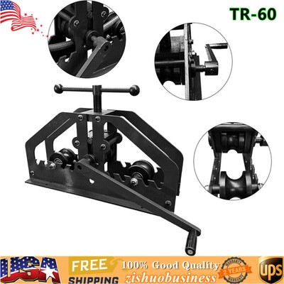 Manual Round Tube Pipe Bender Roller Bending Machine Industrial Tube Roll Bender