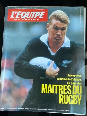 L'Equipe Magazine 26/10/1991; Nouvelle-Zélande; les maitres du Rugby/ David Camp - Photo 1/2