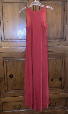 open lace back dress Red Racerback Maxi Dress Small