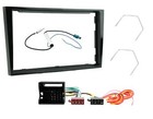 Double Din Piano Black Stereo Facia Fascia Kit fits Vauxhall Corsa D 06-2014