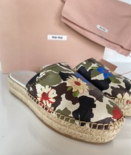 miumiu 花柄ミュール 36.5 楽天市場】MIUMIU ミュウミュウ ミュール サンダル 刺繍 #36.5