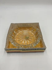 Vintage Luminarc Cendrier Prisme Glass Ashtray, Made In France, Brand New #W