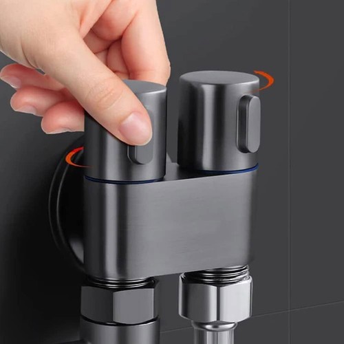 1 In 2 Bidet Douche Toilet Spray Set Shattaf Shower Head Hose Sprayer Kit Hand - Picture 11 of 19