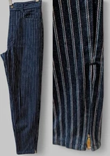 Vintage GITANO Colorfits Striped High Waist Jeans Zippered Leg 26x27 Juniors 