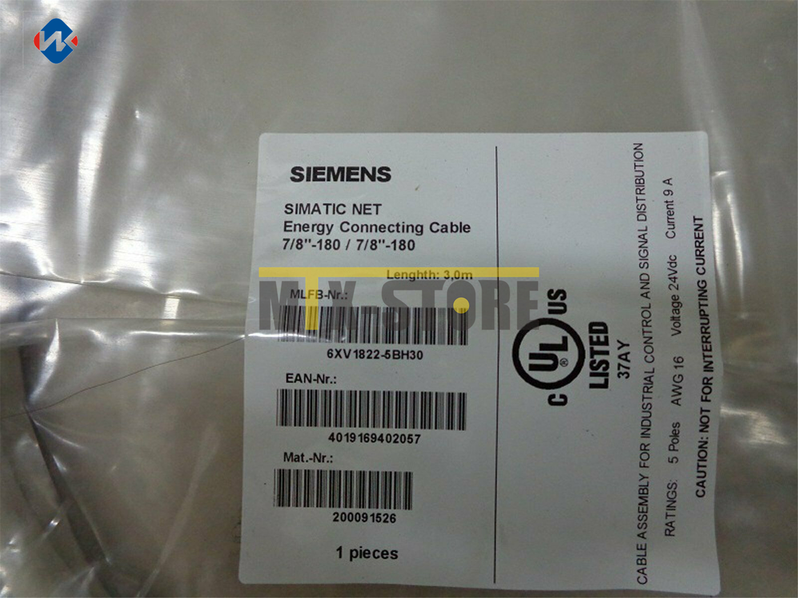 1PC Brand New Siemens 6XV1822-5BH30 cable