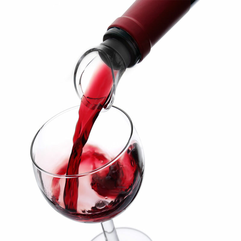 Vacu Vin Wine Pourer / Server - Clear (Set of 4)