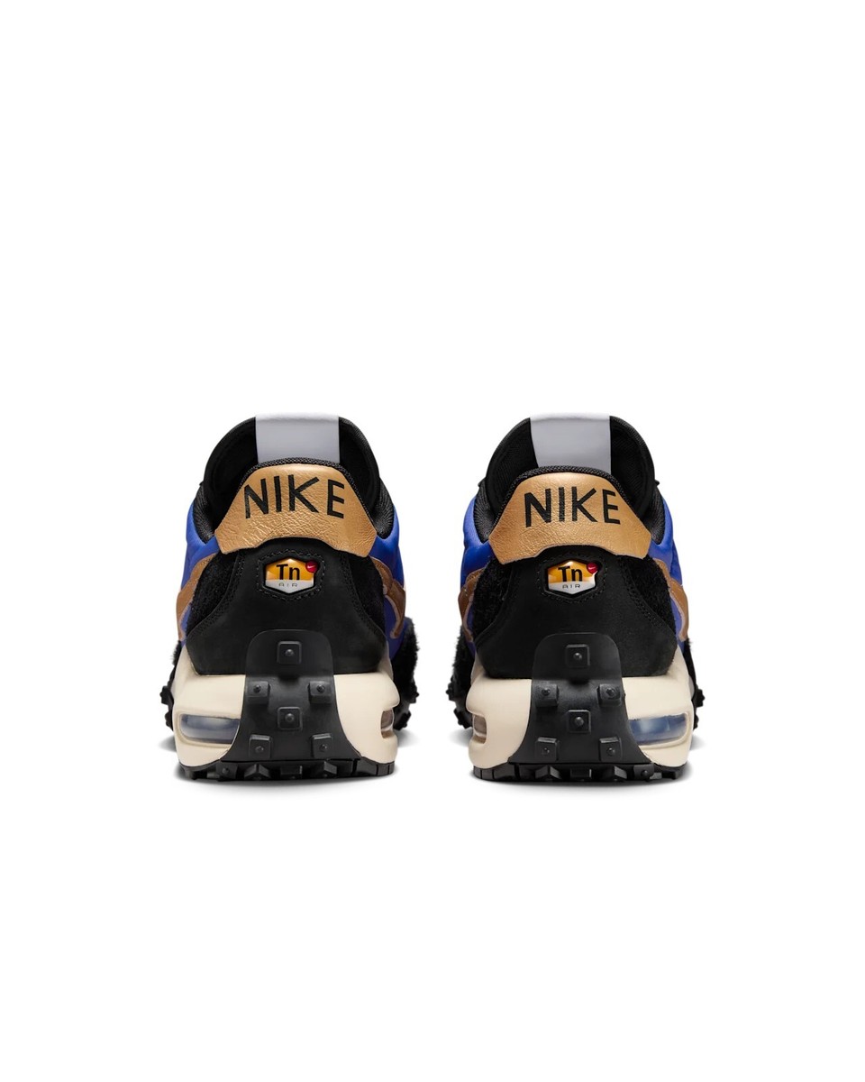 Nike Air Max Waffle FV6946-400 Black Hyper Blue Gold Men's