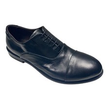 SCARPE DERBY ELEGANTE UOMO RAFFAELE DAMELIO F202 PELLE NERO ORIGINAL AI