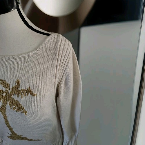 Tommy Bahama Kids XL Sweater White Palm Tree Design Cotton - Picture 5 of 13
