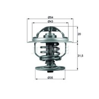 Mahle Thermostat KüHlmittel Mit Dichtung 87°C FüR VW Passat Variant Touran