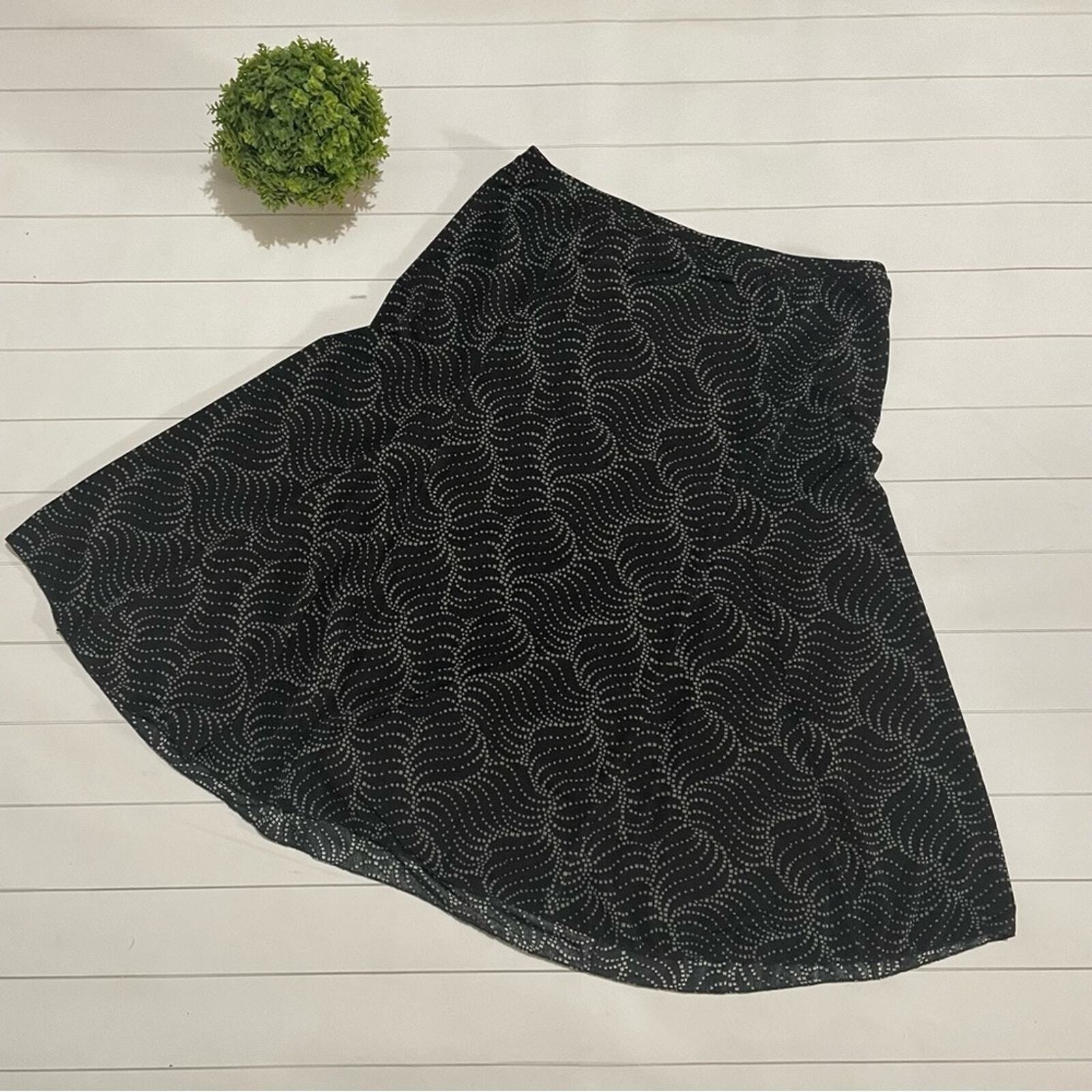 Jaclyn Snith Black Gray Patterned Stretch Slinky … - image 6