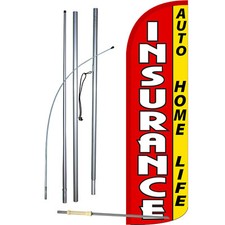 Insurance Red Swooper Flag Kit