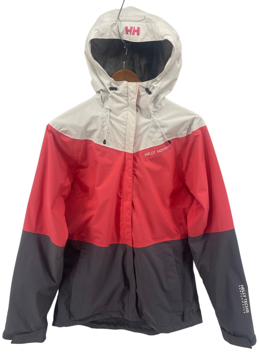 Helly Hansen Helly Tech Jacket Womens Medium Pink Grey Helly Hansen Helly Tech Jacket Womens Medium Pink Grey