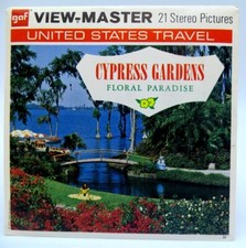 View Master A969, Cypress Gardens, Floral Paradise, Florida, GAF, 3 Reel Set