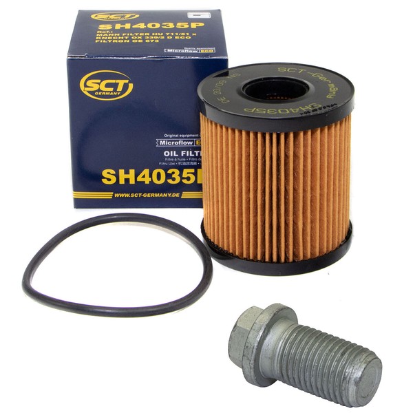 ÖLfilter SH4035P + ÖLablassschraube FüR Mercedes S-Klasse S 63 AMG W222 V222-image