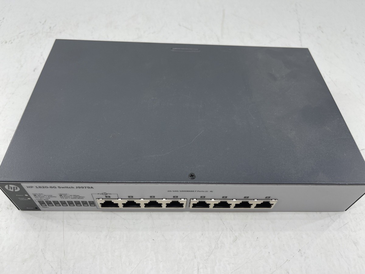 HP 1820-8G Switch J9979A 8-Port Ethernet Switch
