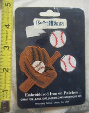 1 Patch ems pack,New baseball glove baseball and bat, patches Hirschberg Schultz