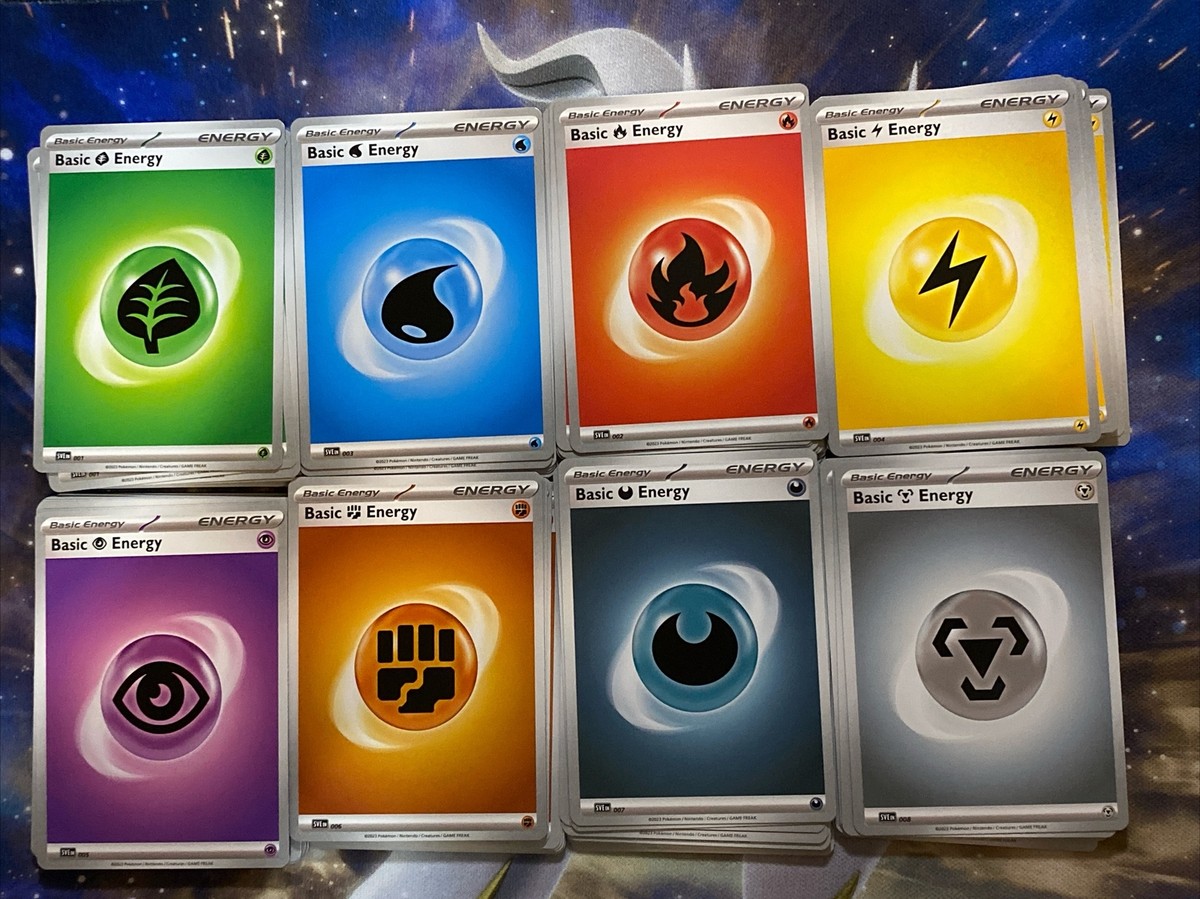 Lot Of 120 Pokemon TCG Basic Energy Card Cards around 15 of Each